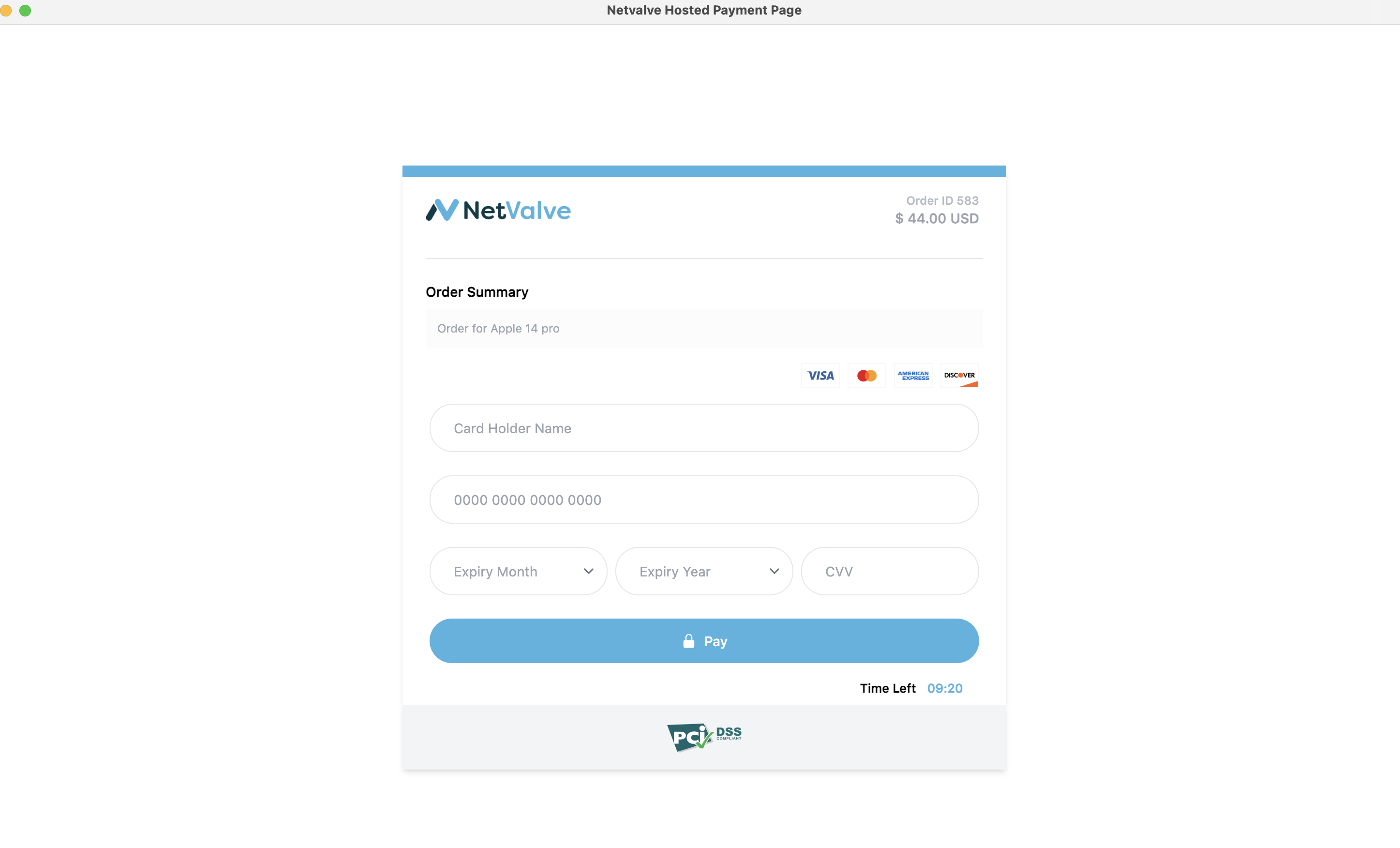 NetValve Payment Page