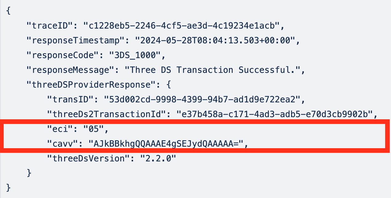 Sale API call values